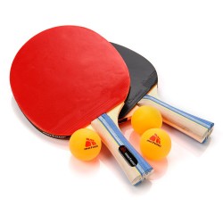 Zestaw do tenisa stołowego METEOR  Sirocco - zestaw 2 rakietki + 3 piłeczki