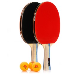 Zestaw do tenisa stołowego METEOR  Sirocco - zestaw 2 rakietki + 3 piłeczki
