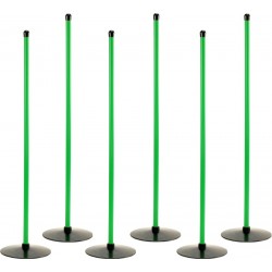 Tyczki treningowe 160cm z podstawą - 6 szt.